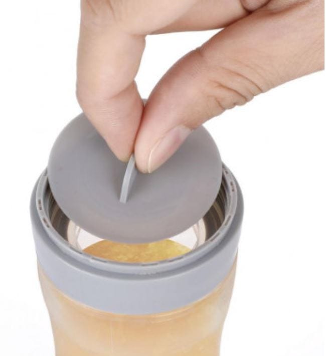 Haakaa Fles met lepel 120ml 3 Haakaa siliconen fles