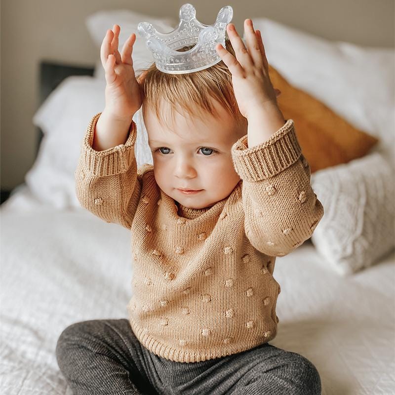 Bijtring Kroon Siliconen 4 Haakaa bijtring kroon doorzichtig